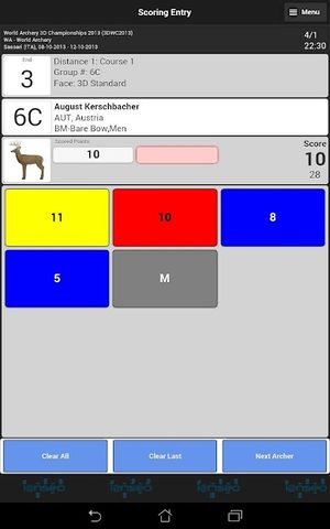 Screenshot 13: Ianseo Scorekeeper