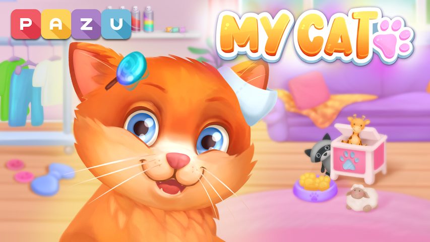 Screenshot 1: Cat game - Pet Care & Dress up