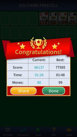 Screenshot 2: FreeCell Solitaire Classic – ♣️♦️♥️♠️ Card Game