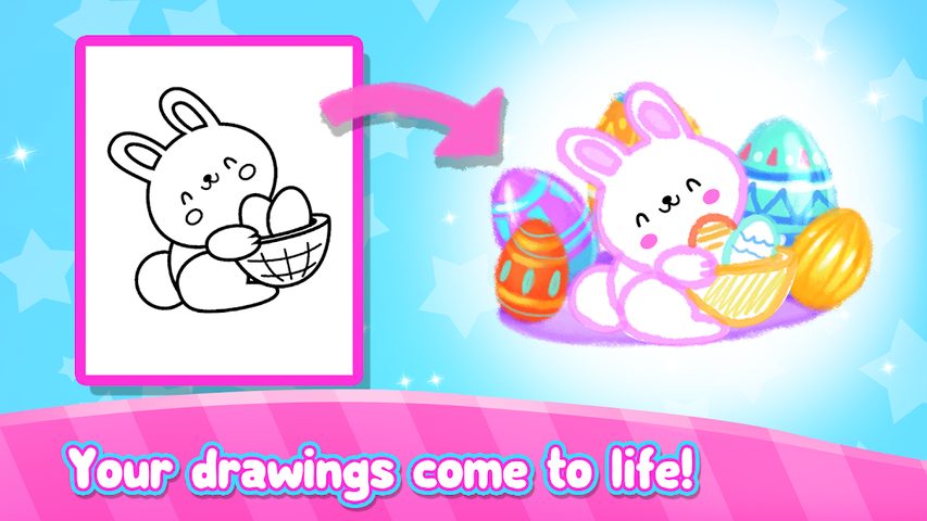 Screenshot 6: Rainbow Glitter Drawing Book