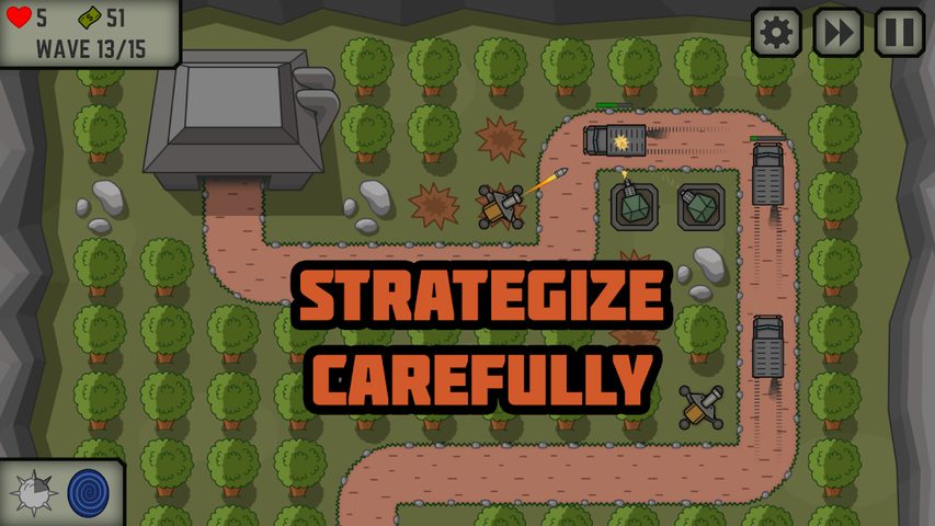 Screenshot 1: Tactical War: Tower Defense