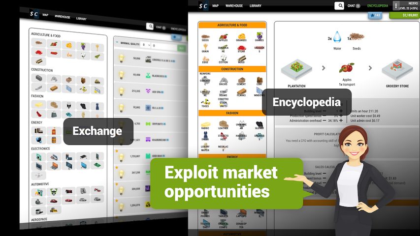 Screenshot 3: Sim Companies