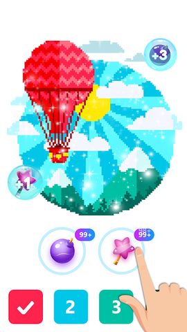 Screenshot 5: Pix123 - Color by Number, Pixel Art Relaxing Paint