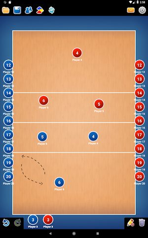 Screenshot 11: Coach Tactic Board: Volley