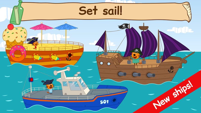 Screenshot 1: Kid-E-Cats Sea Adventure Game!