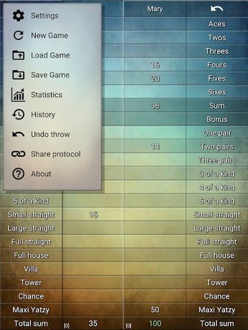Screenshot 11: Yatzy Protocol & Game