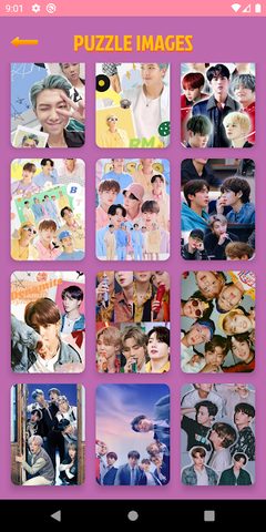 Screenshot 2: BTS Jigsaw Puzzle Game
