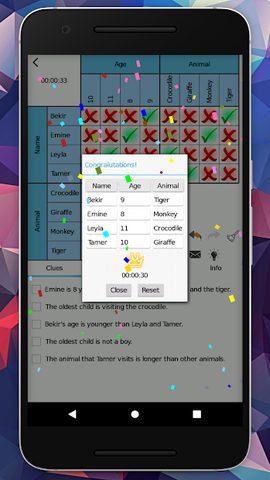 Screenshot 4: LoGriP (Logic Grid Puzzles)