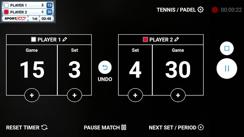 Screenshot 7: SportCam - Live Stream Your Match with Scoreboard