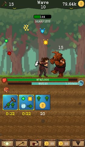 Screenshot 1: Lumberjack Attack! - Idle Game