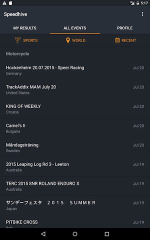 Screenshot 8: MYLAPS Speedhive