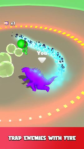 Screenshot 1: Rainbow Run - Blue Monster