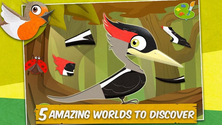 Screenshot 2: Birds - Kids Coloring Puzzle