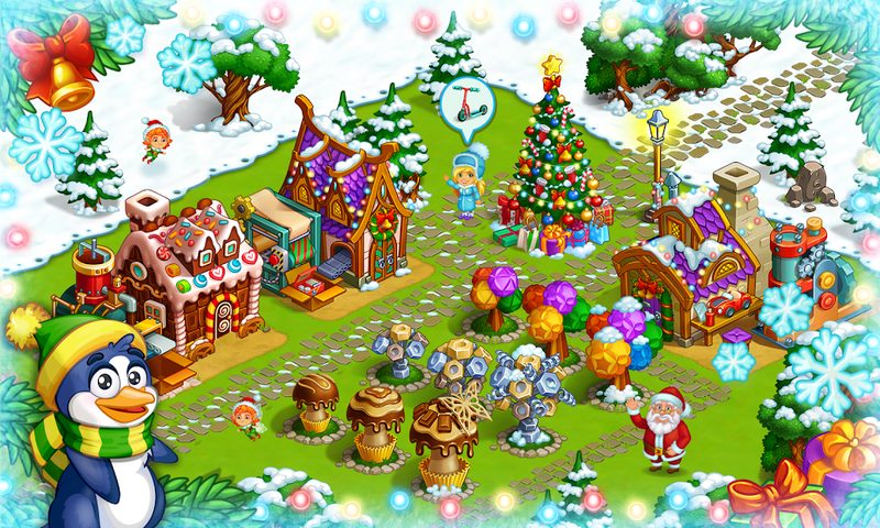 Screenshot 7: Farm Snow - Santa family story