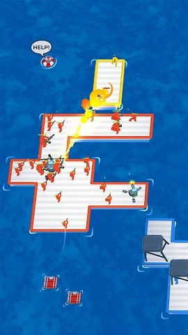 Screenshot 4: War of Rafts: Crazy Sea Battle