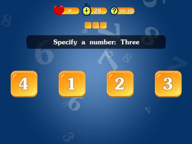 Screenshot 5: Learning to count numbers from 0 to 100