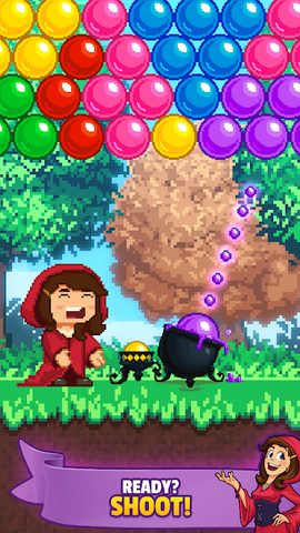 Screenshot 1: Classic Bubble Shooter Retro