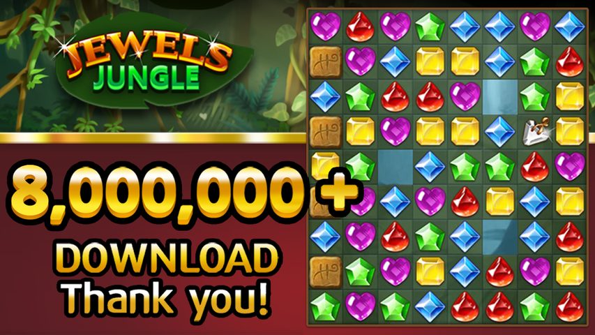 Screenshot 1: Jewels Jungle : Match 3 Puzzle