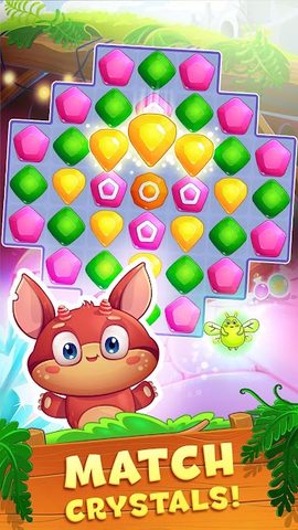 Screenshot 1: Crystal Crunch - Magic Puzzle