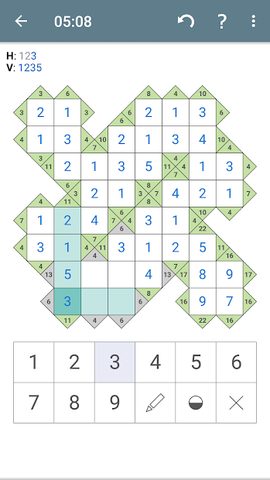 Screenshot 5: Kakuro (Cross Sums) - Classic