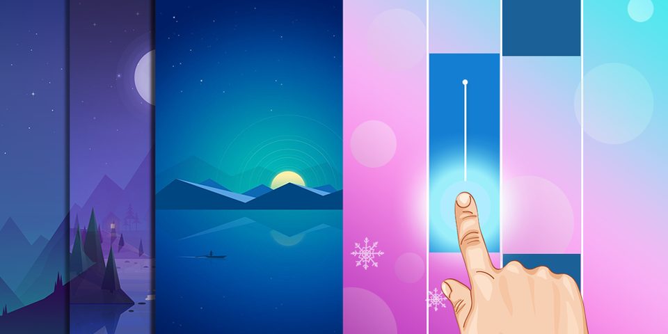 Screenshot 1: Colorful Piano Magic Tiles Kpop
