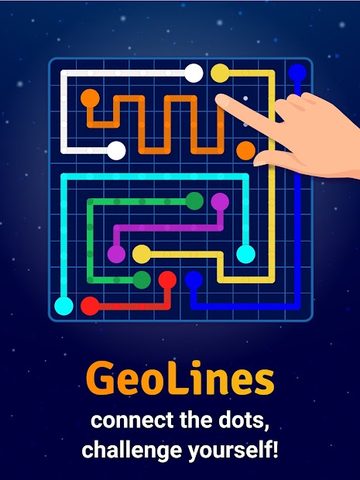 Screenshot 9: GeoBoard relaxing puzzle game drawing lines shapes