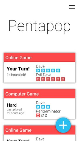 Screenshot 2: Pentapop - Online Gomoku/Five in a row
