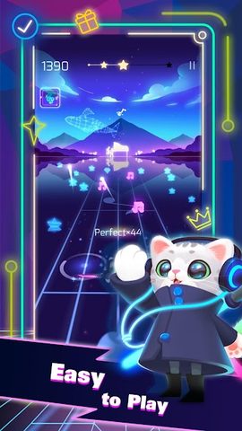 Screenshot 2: Sonic Cat - Slash the Beats