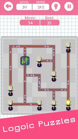 Screenshot 1: Power line - Line Connect Puzzle