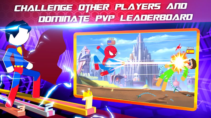Screenshot 3: Super Stickman Heroes Fight