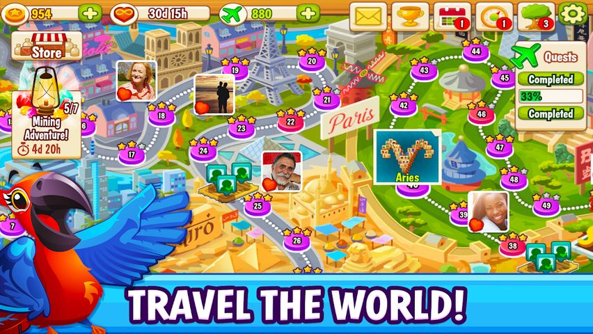 Screenshot 1: Mahjong Trails