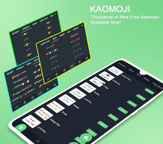 Screenshot 3: Emoji keyboard - Themes, Fonts