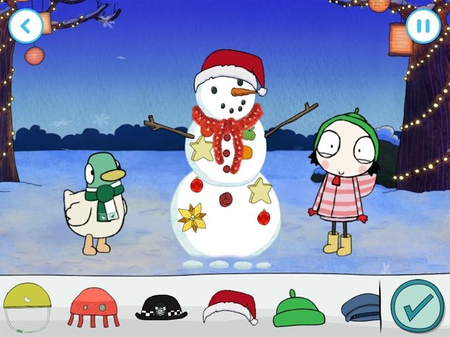 Screenshot 11: Sarah & Duck: Build a Snowman