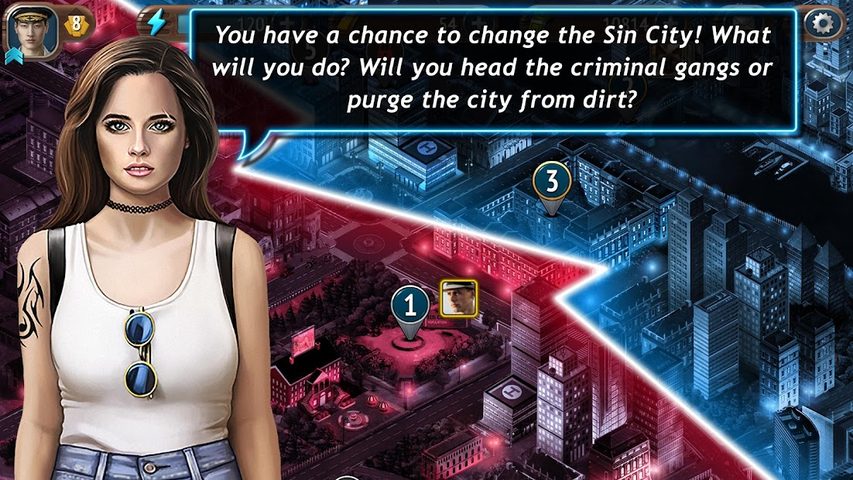 Screenshot 1: Sin City Detective – Hidden Objects