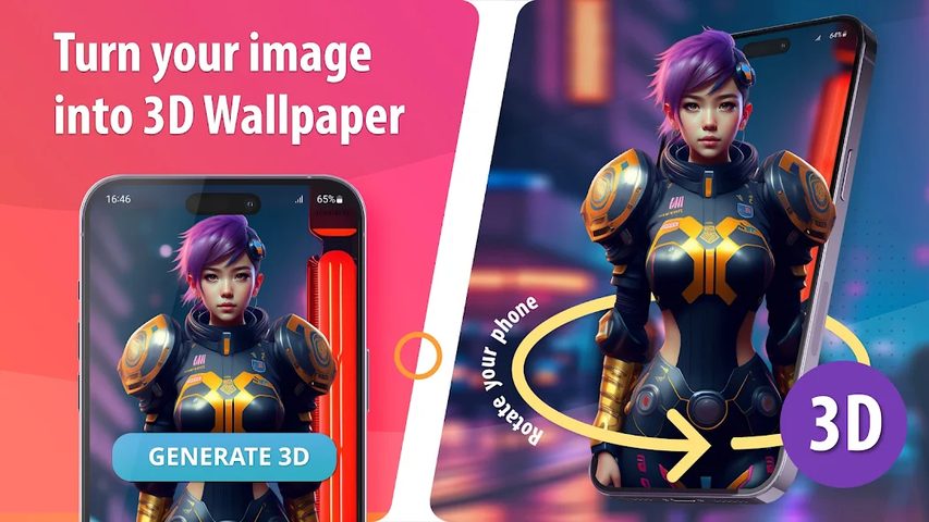 Screenshot 3: My AI Wallpapers +3D Live