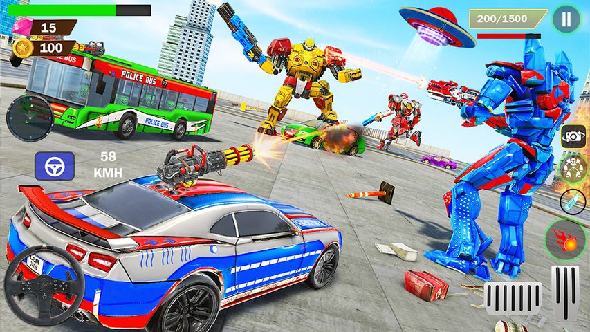 Screenshot 16: Bus Robot Car War - Robot Game