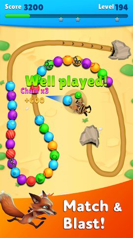 Screenshot 1: Marble Blast - Wild Friends