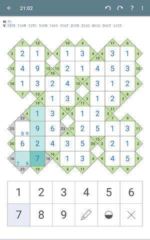 Screenshot 15: Kakuro (Cross Sums) - Classic