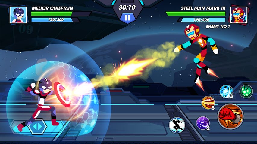 Screenshot 2: Stickman Fighter Infinity - Super Action Heroes