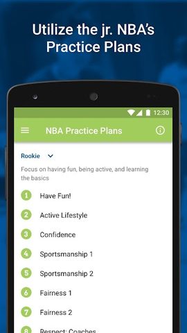 Screenshot 1: Jr. NBA Coach