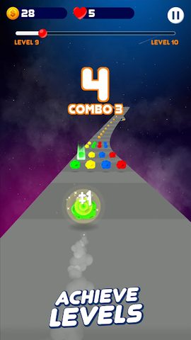 Screenshot 4: Space Road: color ball game