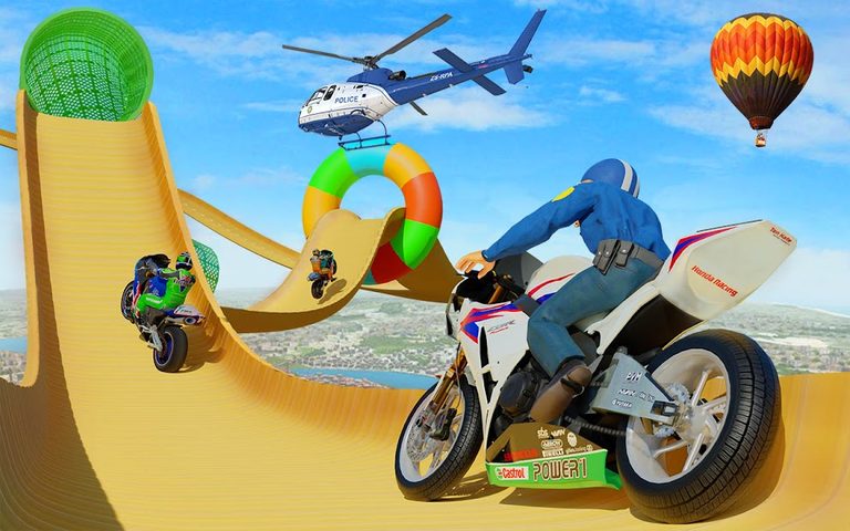 Screenshot 14: Police bike Stunt Bike Racing
