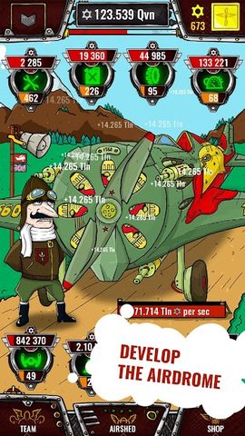 Screenshot 1: Aviator - idle clicker game