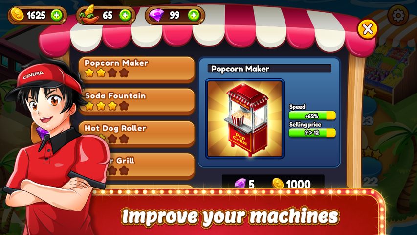 Screenshot 3: Cinema Panic 2: Cooking game