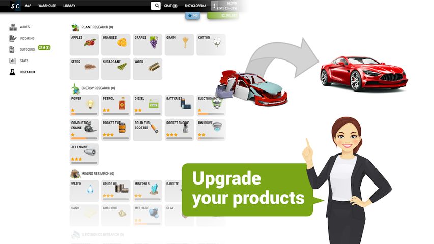 Screenshot 5: Sim Companies