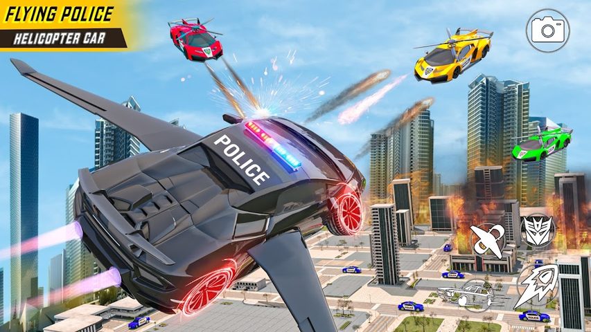 Screenshot 10: Helicopter Game - Robot Police