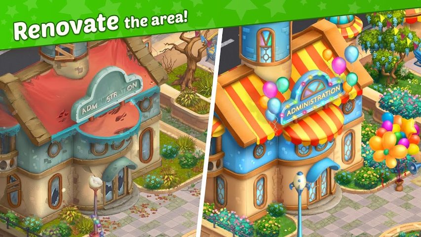Screenshot 3: Matchland - Build your Theme Park