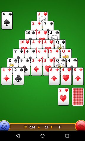 Screenshot 1: Classic Pyramid Solitaire Free