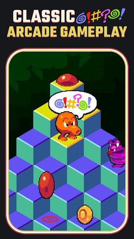 Screenshot 1: Q*bert - Classic Arcade Game