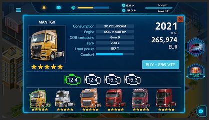 Screenshot 2: Virtual Truck Manager 2 Tycoon